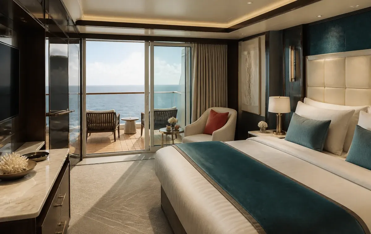 The Haven accommodation and private sea-facing spaces